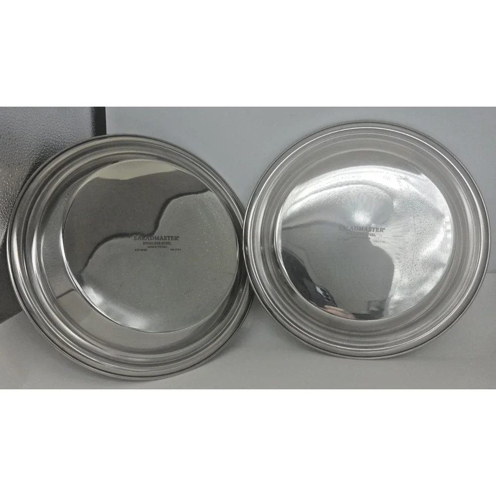 Saladmaster Stainless Steel Two-Piece Set 9 Inch 22 cm Silver - Pie Pans